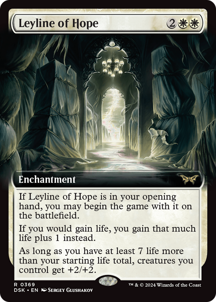 Leyline of Hope (Extended Art) [Duskmourn: House of Horror] | Good Games North