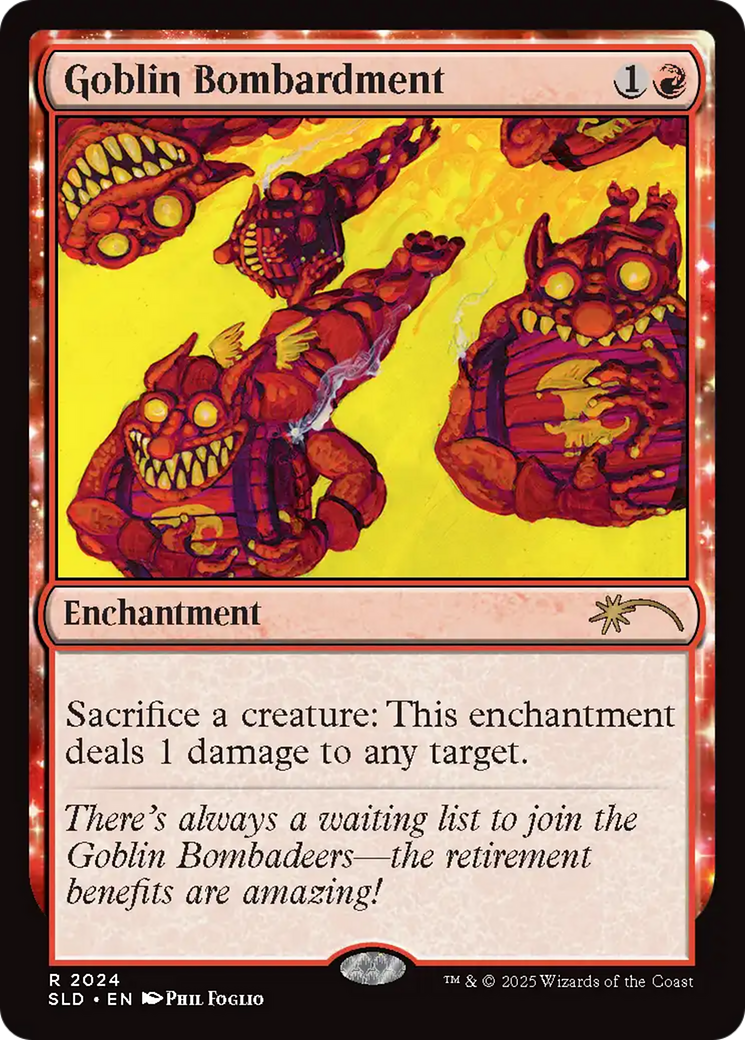 Goblin Bombardment (2024) (Rainbow Foil) [Secret Lair Drop Series] | Good Games North