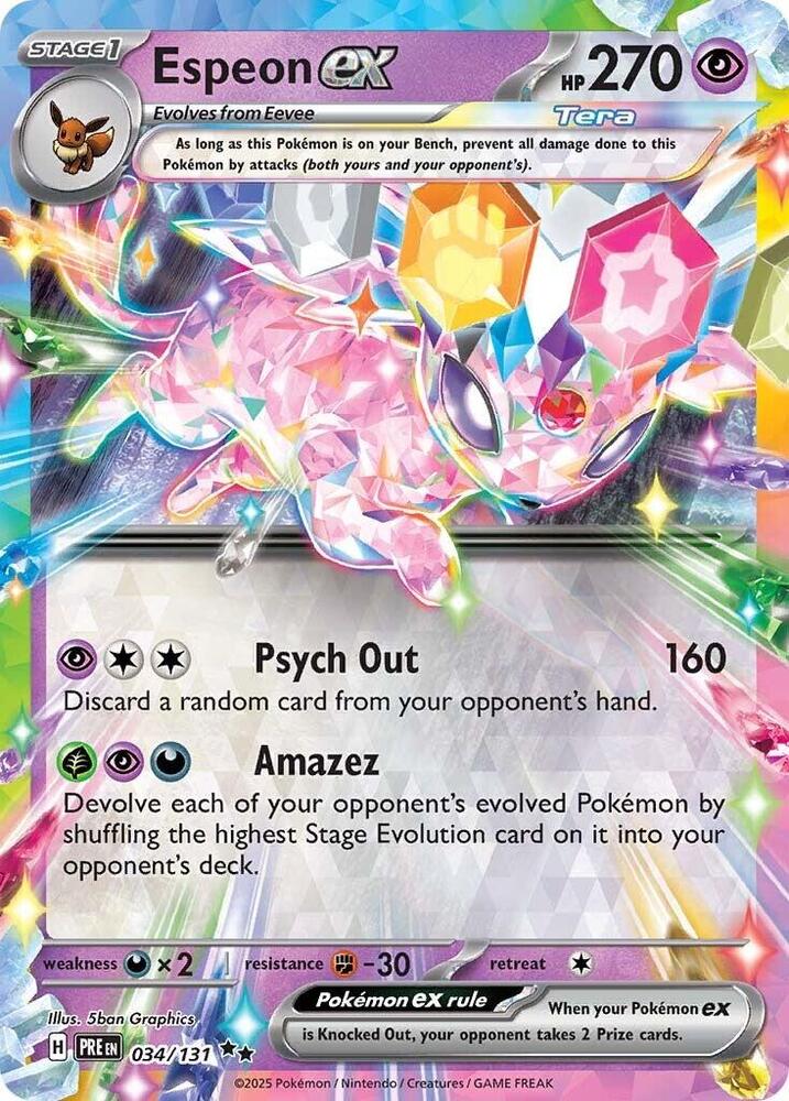 Espeon ex (034/131) [Scarlet & Violet: Prismatic Evolutions] | Good Games North