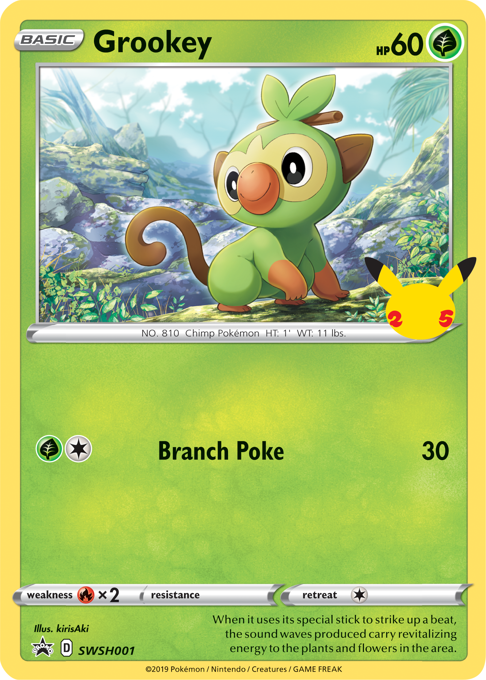 Grookey (SWSH001) (Jumbo Card) [First Partner Pack] | Good Games North