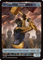 Insect // Golem (0013) Double-Sided Token [Edge of Eternities Commander Tokens] | Good Games North