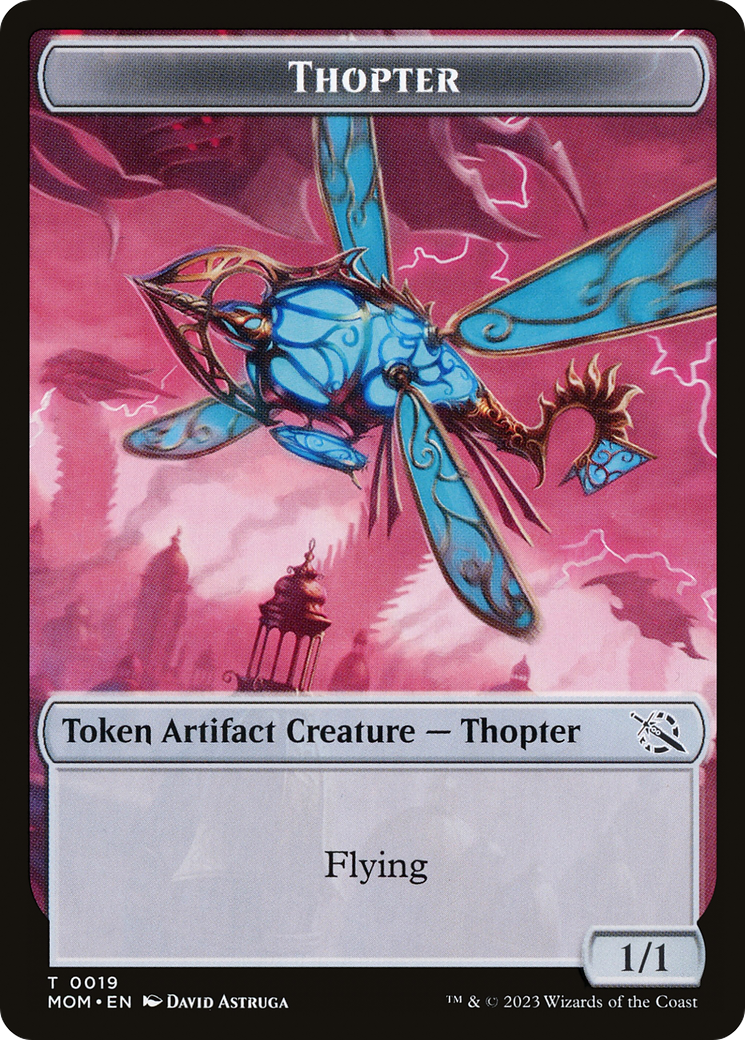 Thopter // Knight (10) Double-Sided Token [March of the Machine Tokens] | Good Games North