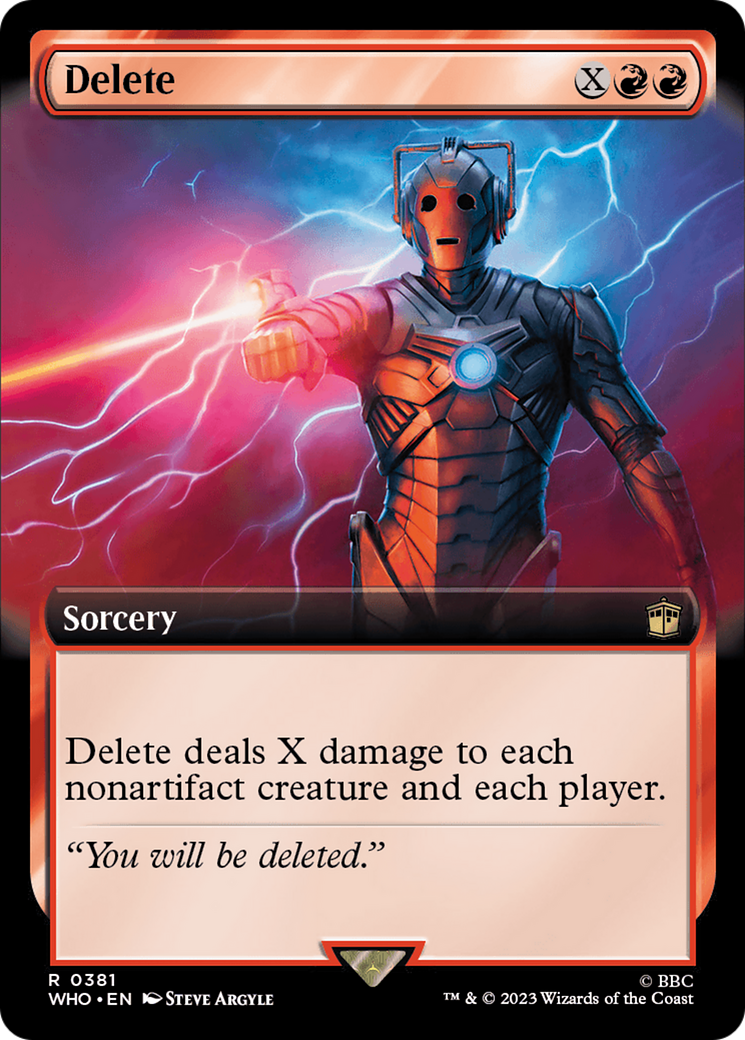Delete (Extended Art) [Doctor Who] | Good Games North