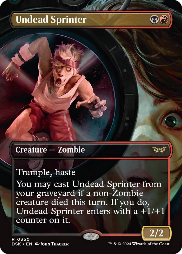 Undead Sprinter (Borderless) [Duskmourn: House of Horror] | Good Games North