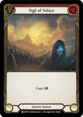 Sigil of Solace (Red) [U-WTR173] (Welcome to Rathe Unlimited)  Unlimited Rainbow Foil | Good Games North