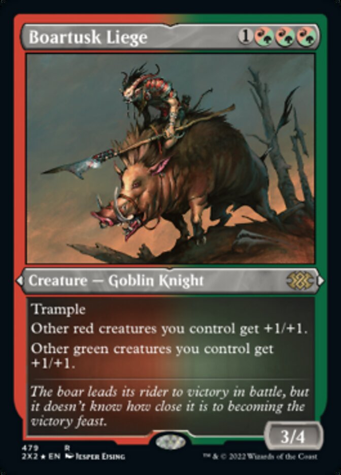 Boartusk Liege (Foil Etched) [Double Masters 2022] | Good Games North