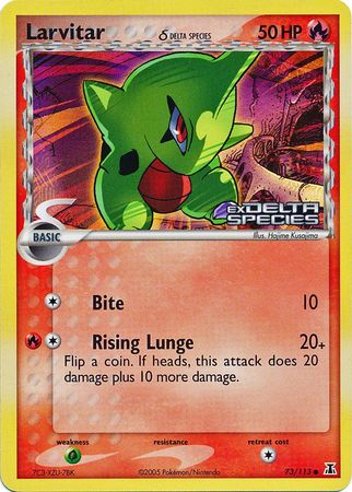 Larvitar (73/113) (Delta Species) (Stamped) [EX: Delta Species] | Good Games North
