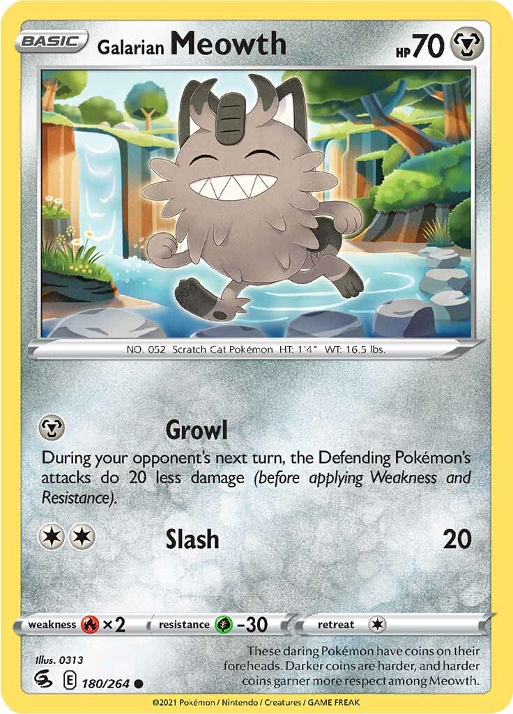 Galarian Meowth (180/264) [Sword & Shield: Fusion Strike] | Good Games North
