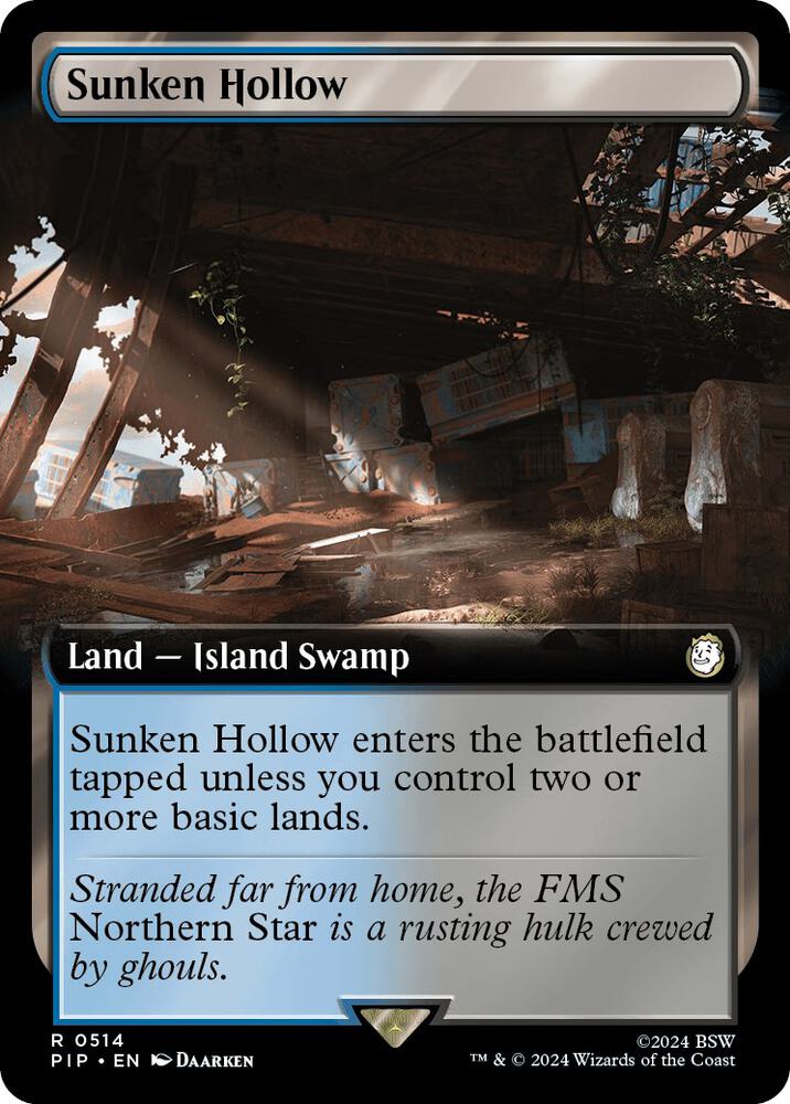Sunken Hollow Extended Art (Universes Beyond: Fallout)  - Foil | Good Games North