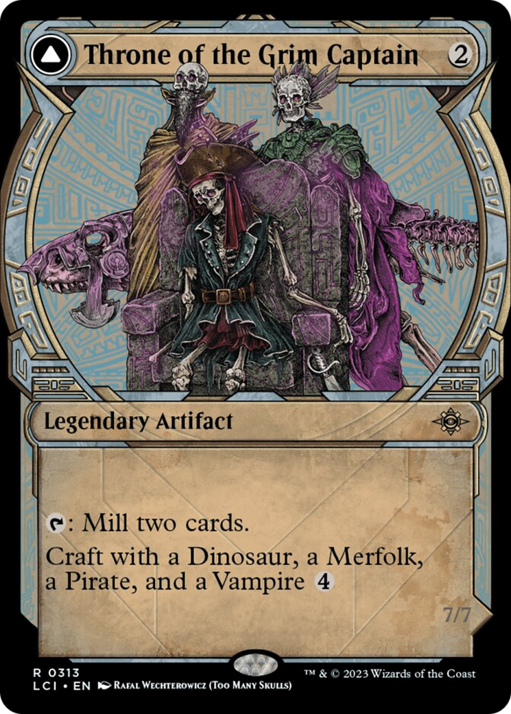 Throne of the Grim Captain // The Grim Captain (Showcase) [The Lost Caverns of Ixalan] | Good Games North