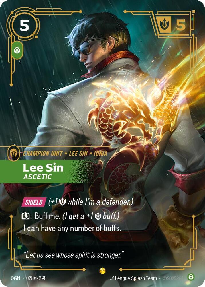Lee Sin - Ascetic 078a/298 (Origins)  - Foil | Good Games North