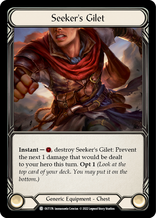 Seeker's Gilet [OUT176] (Outsiders)  Rainbow Foil | Good Games North