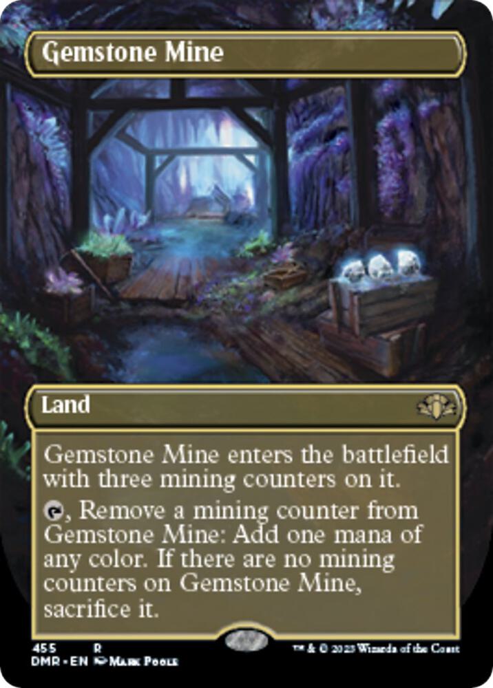 Gemstone Mine Borderless (Dominaria Remastered)  - Foil | Good Games North