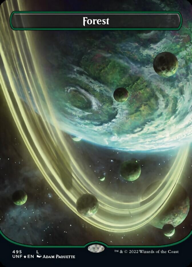 Forest (495) (Orbital Space-ic Land) (Galaxy Foil) [Unfinity] | Good Games North