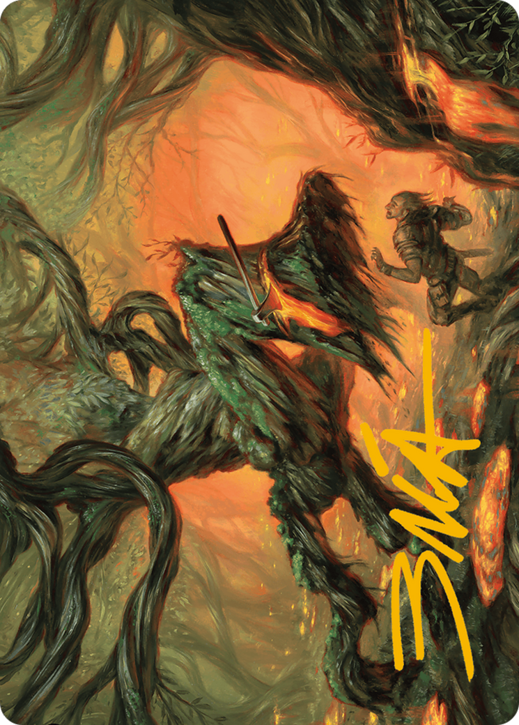 Stump Stomp Art Card (Gold-Stamped Signature) [Modern Horizons 3 Art Series] | Good Games North