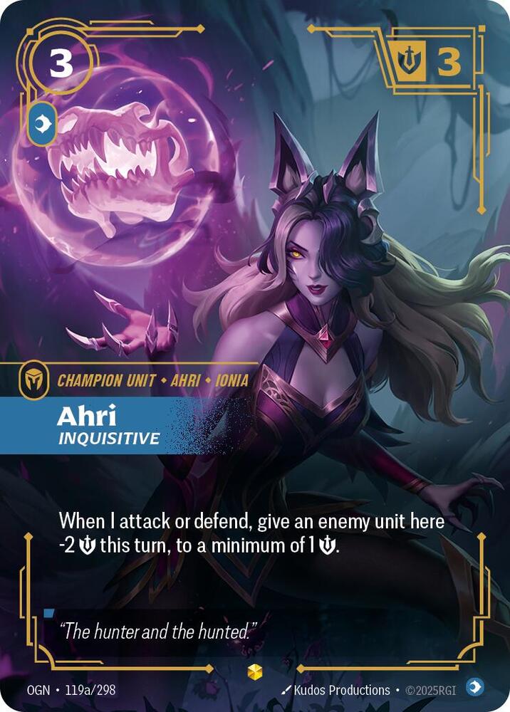 Ahri Inquisitive Alternate Art (Origins)  - Foil | Good Games North