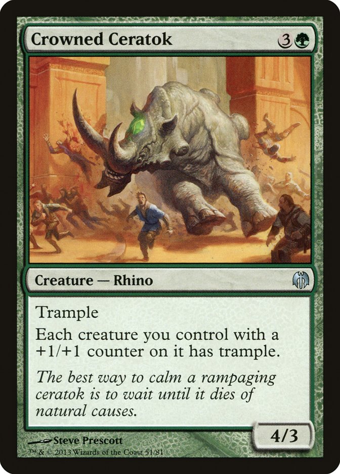 Crowned Ceratok [Duel Decks: Heroes vs. Monsters] | Good Games North