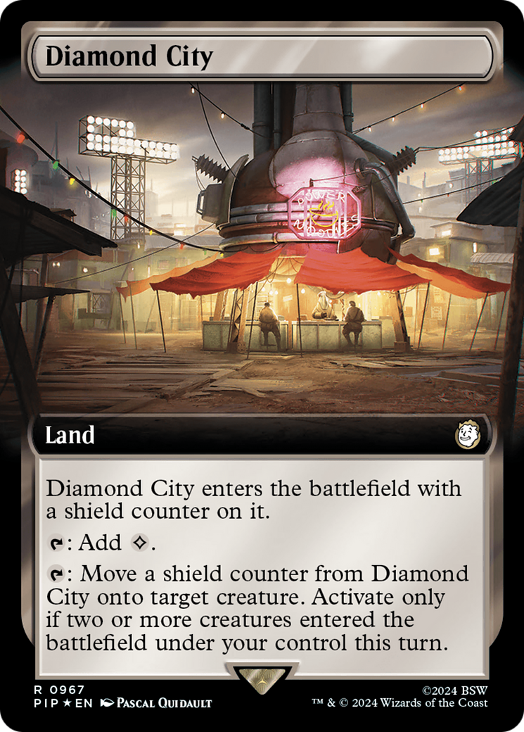 Diamond City (Extended Art) (Surge Foil) [Fallout] | Good Games North