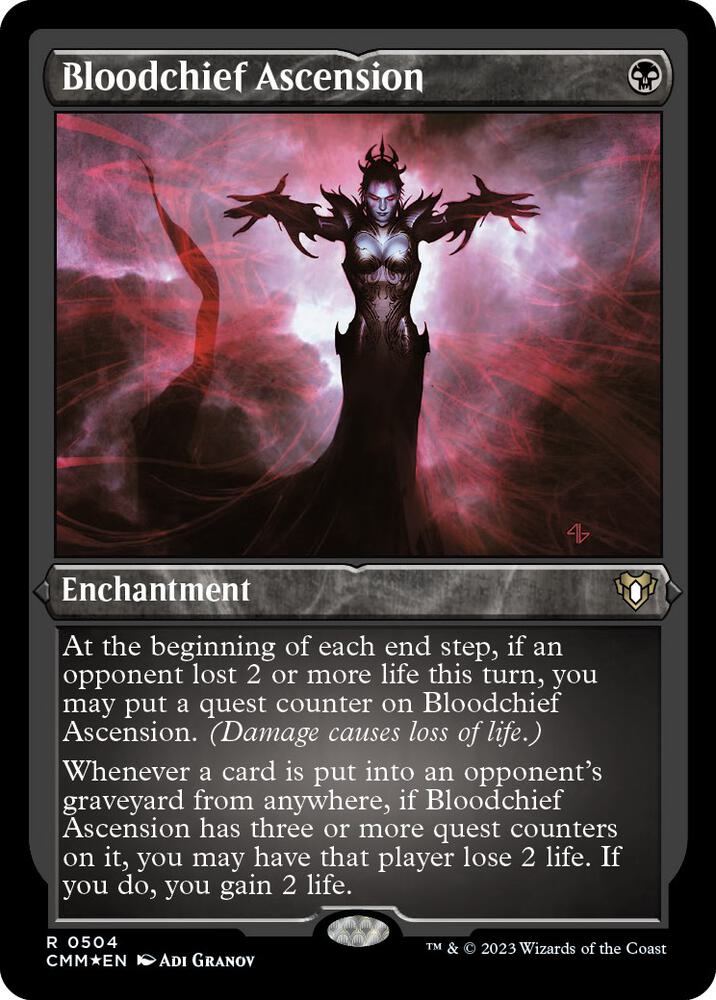Bloodchief Ascension Foil Etched (Commander Masters)  - Foil | Good Games North