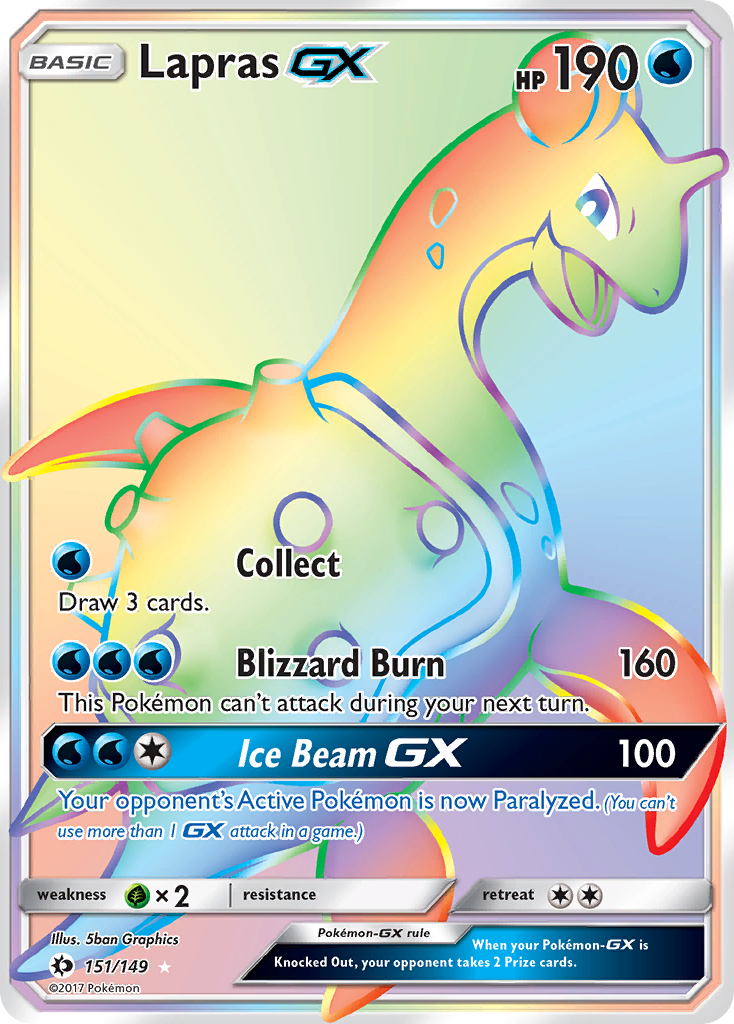 Lapras GX (151/149) [Sun & Moon: Base Set] | Good Games North