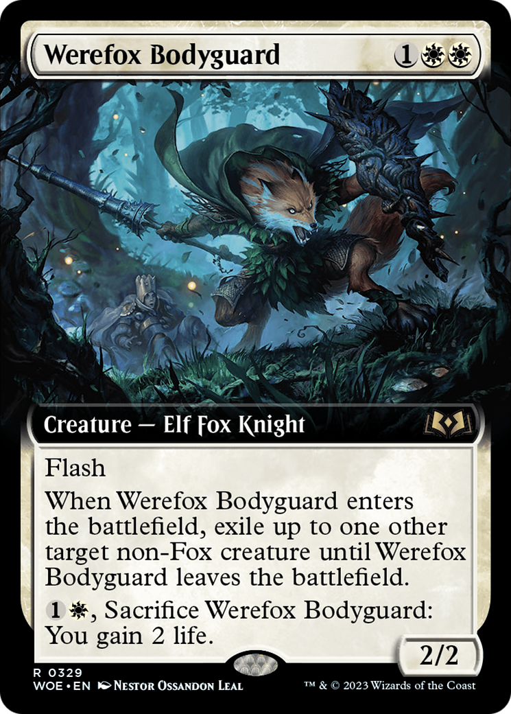 Werefox Bodyguard (Extended Art) [Wilds of Eldraine] | Good Games North
