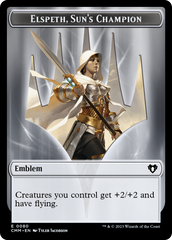 Elspeth, Sun's Champion Emblem // Copy (55) Double-Sided Token [Commander Masters Tokens] | Good Games North