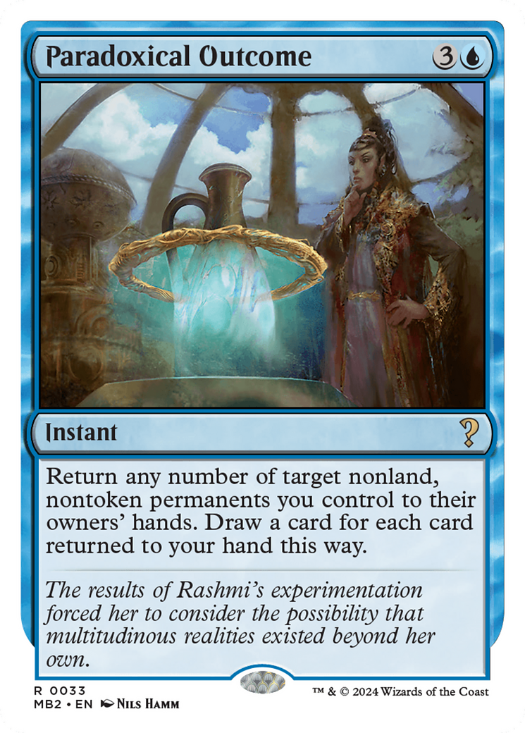 Paradoxical Outcome (White Border) [Mystery Booster 2] | Good Games North