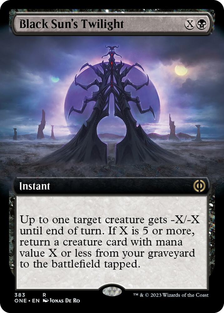 Black Suns Twilight Extended Art (Phyrexia: All Will Be One)  | Good Games North