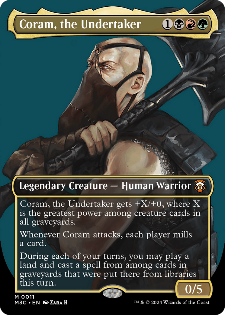 Coram, the Undertaker (Borderless) [Modern Horizons 3 Commander] | Good Games North