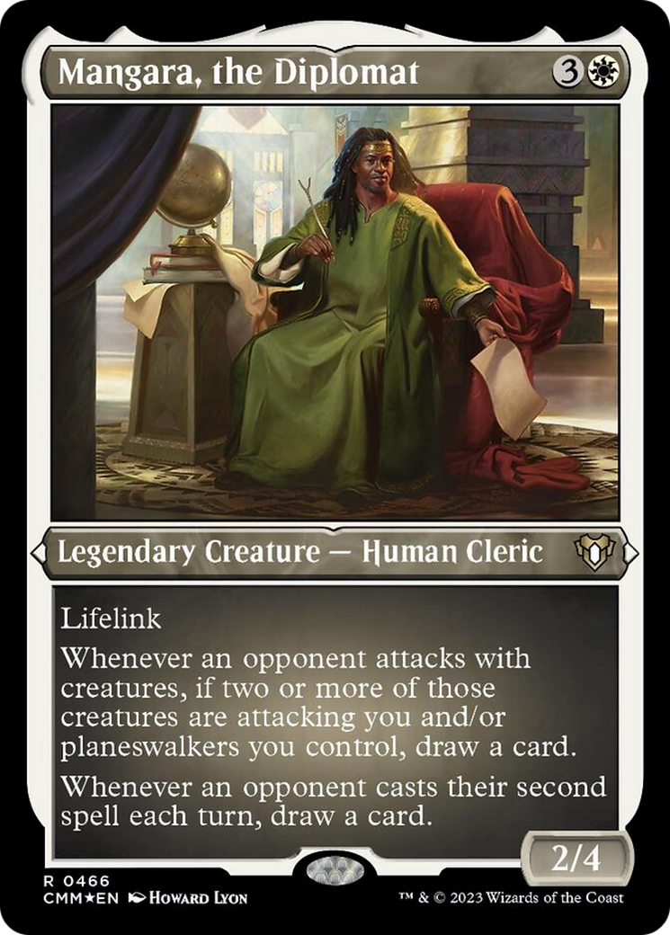 Mangara, the Diplomat (Foil Etched) [Commander Masters] | Good Games North