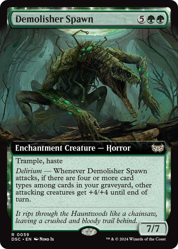 Demolisher Spawn (Extended Art) [Duskmourn: House of Horror Commander] | Good Games North