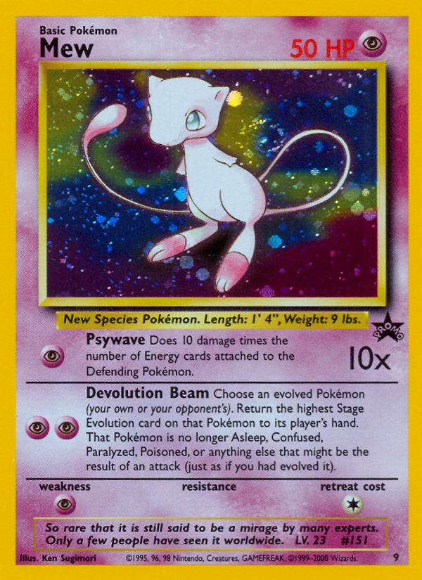 Mew (9) [Wizards of the Coast: Black Star Promos] | Good Games North