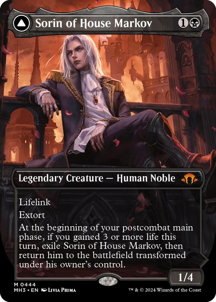 Sorin of House Markov // Sorin, Ravenous Neonate 444/319 (Modern Horizons 3)  - Borderless | Good Games North