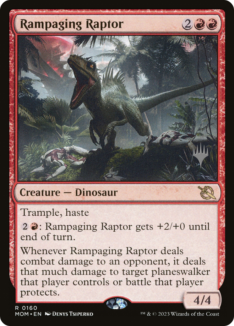 Rampaging Raptor (Promo Pack) [March of the Machine Promos] | Good Games North