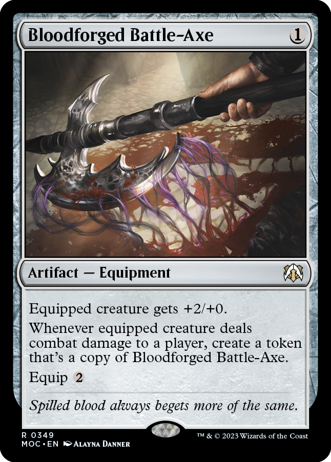 Bloodforged Battle-Axe [March of the Machine Commander] | Good Games North