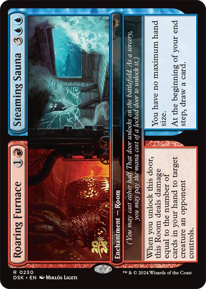 Roaring Furnace Steaming Sauna (Prerelease Cards)  - Foil | Good Games North