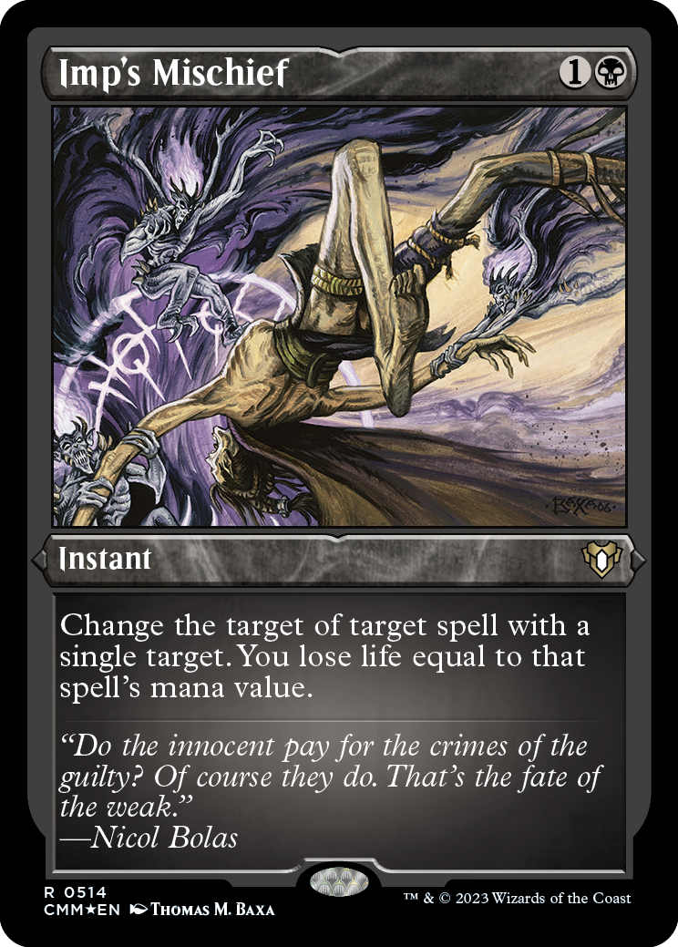 Imp's Mischief (Foil Etched) [Commander Masters] | Good Games North