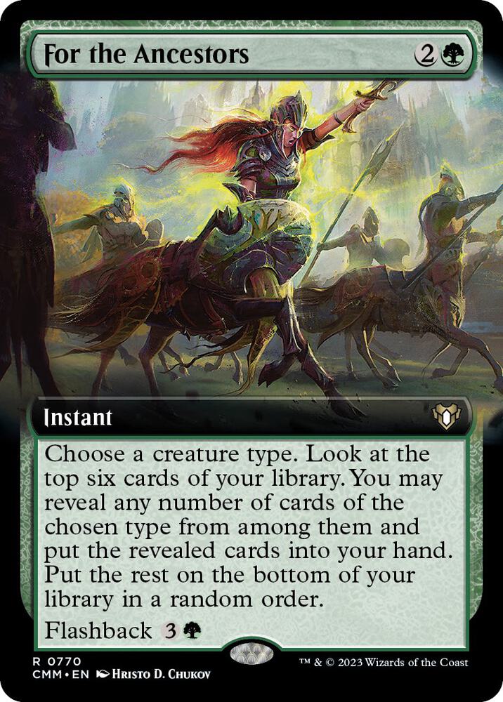 For the Ancestors 770 (Commander Masters)  - Extended Art | Good Games North