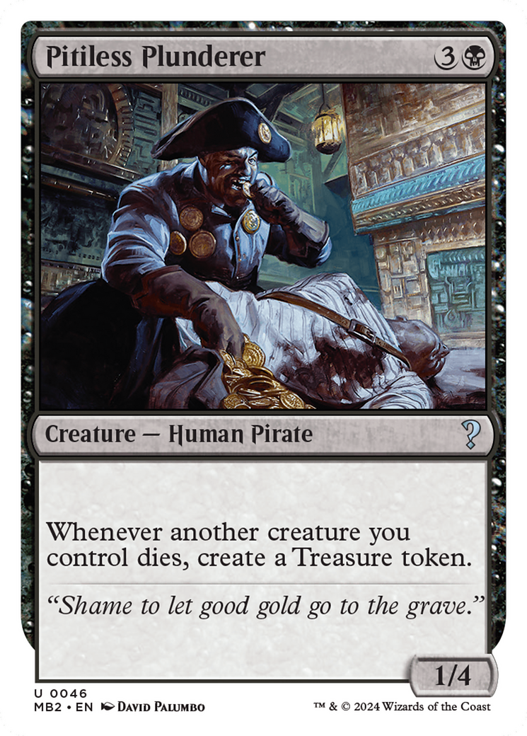 Pitiless Plunderer (White Border) [Mystery Booster 2] | Good Games North