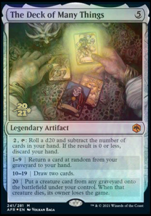 The Deck of Many Things [Dungeons & Dragons: Adventures in the Forgotten Realms Prerelease Promos] | Good Games North
