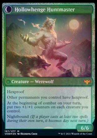 Avabruck Caretaker // Hollowhenge Huntmaster [Innistrad: Crimson Vow Prerelease Promos] | Good Games North