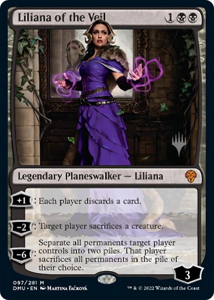 Liliana of the Veil 97 (Promo Pack: Dominaria United)  - Foil | Good Games North