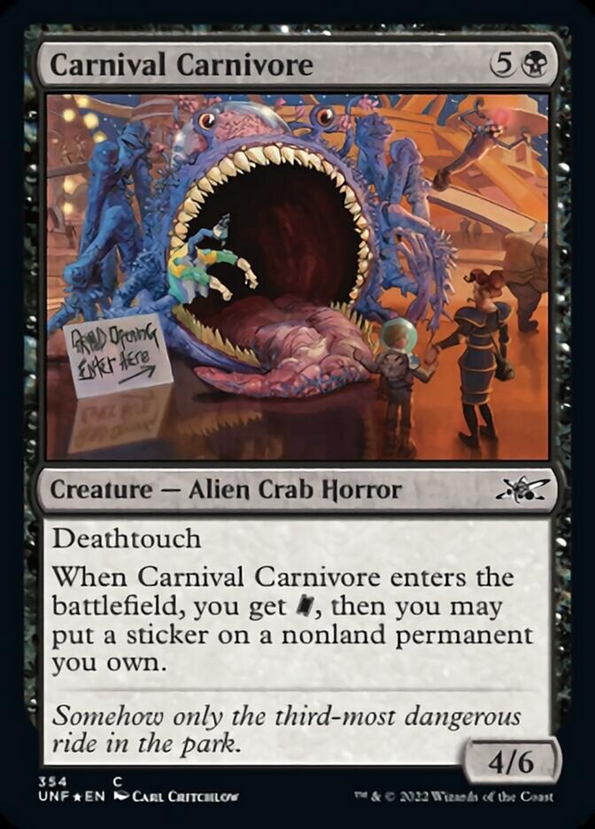Carnival Carnivore (Galaxy Foil) [Unfinity] | Good Games North