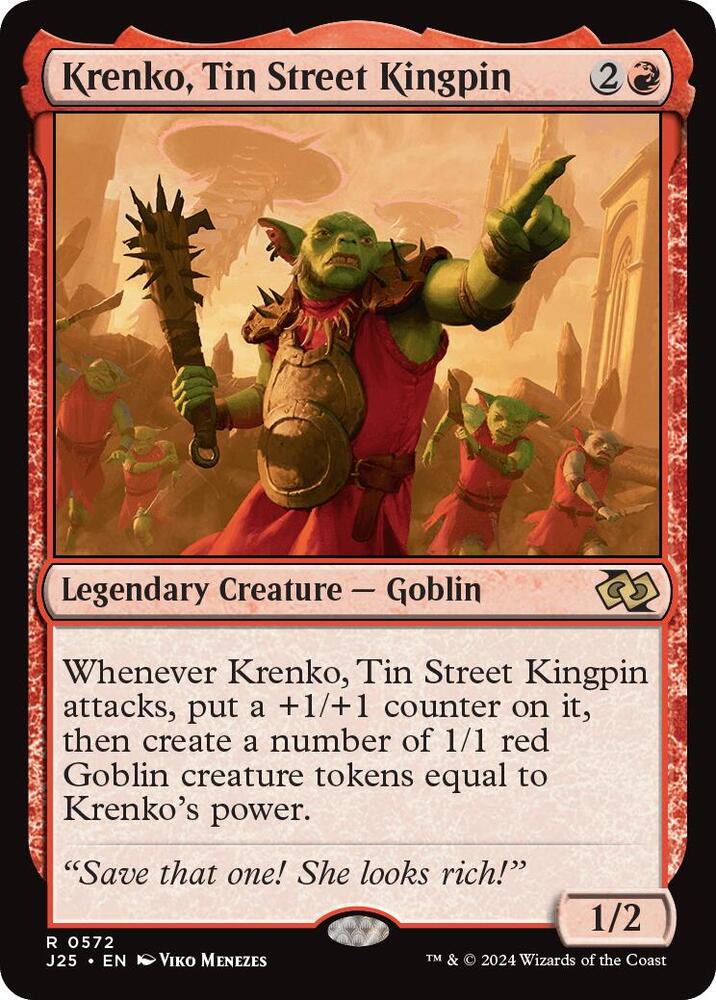 Krenko, Tin Street Kingpin 572 (Foundations Jumpstart)  | Good Games North