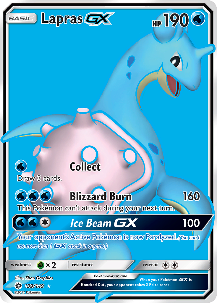 Lapras GX (139/149) [Sun & Moon: Base Set] | Good Games North
