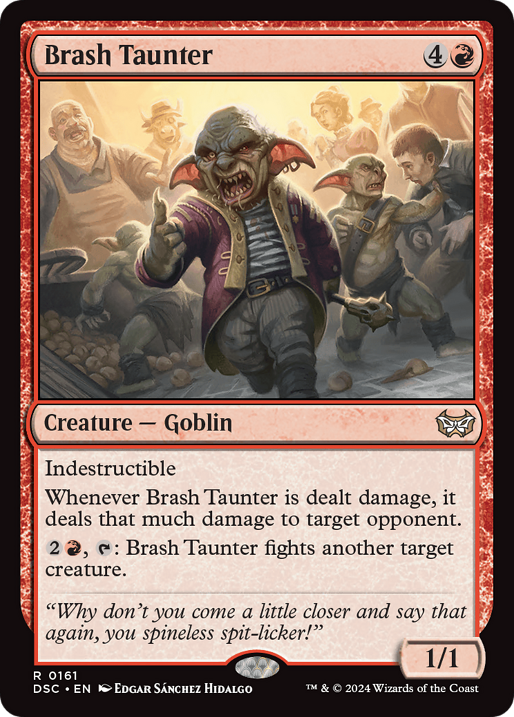 Brash Taunter [Duskmourn: House of Horror Commander] | Good Games North