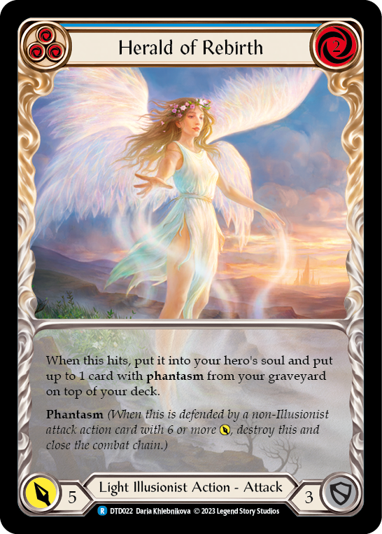 Herald of Rebirth (Blue) [DTD022] (Dusk Till Dawn) | Good Games North