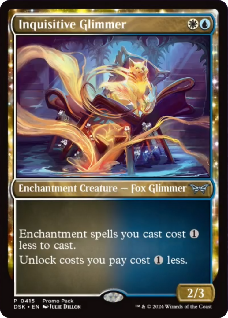 Inquisitive Glimmer (Promo Pack) [Duskmourn: House of Horror Promos] | Good Games North