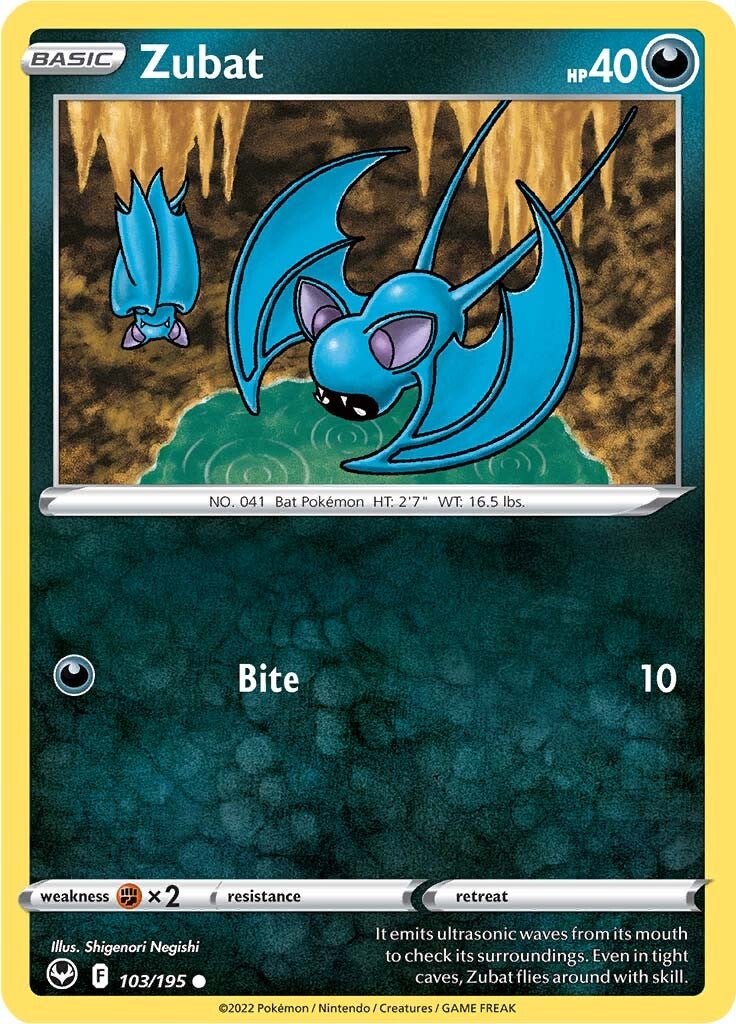 Zubat (103/195) [Sword & Shield: Silver Tempest] | Good Games North