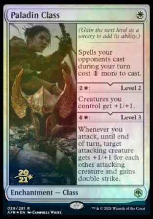 Paladin Class [Dungeons & Dragons: Adventures in the Forgotten Realms Prerelease Promos] | Good Games North